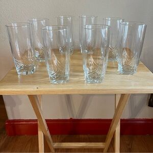 Crystal Glass Highball or Drinking Glasses, Set of 8, 16 oz each